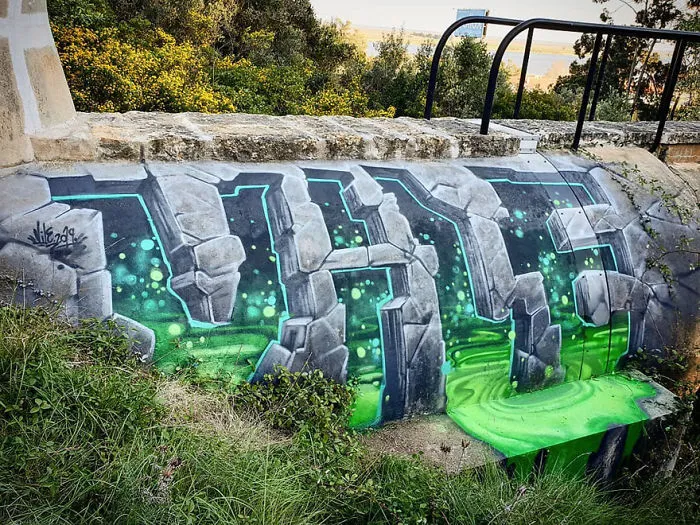 This Graffiti Artist Makes Walls Appear Transparent Using Nothing But Spray Paint