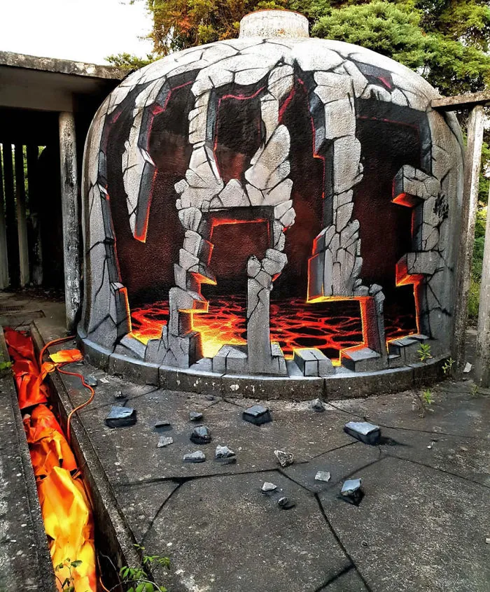This Graffiti Artist Makes Walls Appear Transparent Using Nothing But Spray Paint
