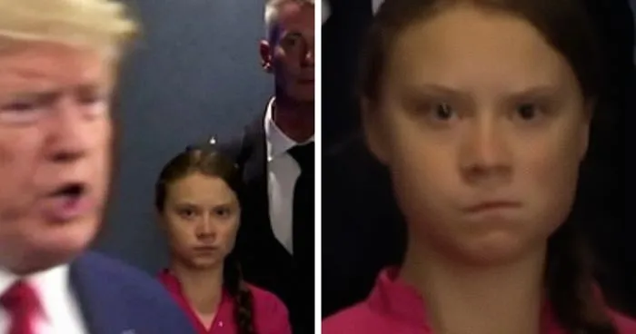Se vuelve viral el discurso de Greta Thunberg en la Cumbre del Clima de la ONU, así como su mirada asesina a Trump