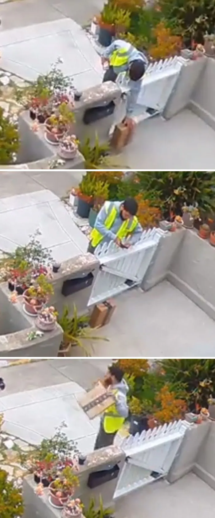 This Amazon Delivery Man Who Delivers A Package And Then Steals It Himself
