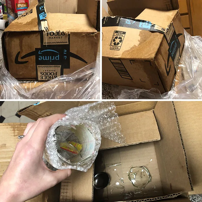 Así han llegado mis botellas de sidra