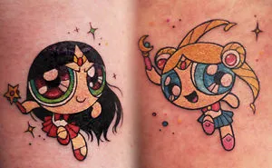Sailor Powerpuff Tattoos
