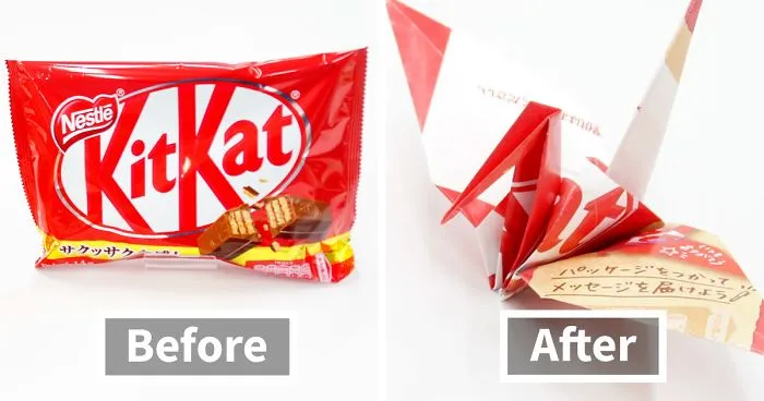 KitKat Japan Is Ditching Plastic Packaging For Paper Which You Can Fold Into Origami
