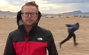 Man Spotted Naruto Running Near Area 51 During Live News Coverage