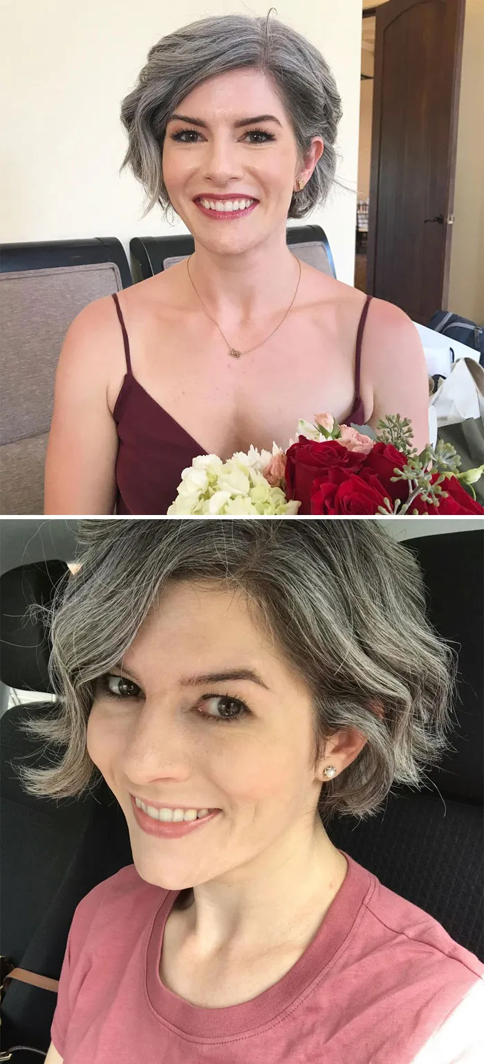 Estas 30 mujeres dejaron de teñirse el cabello, y tienen tan buen aspecto que te convencerán para hacer lo mismo (Nuevas imágenes)