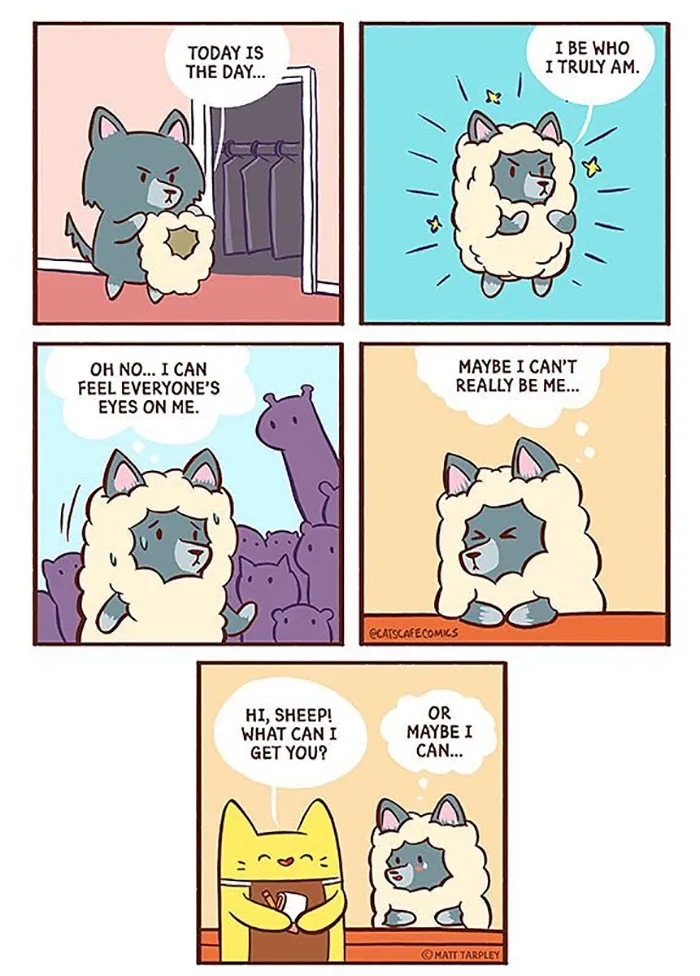 My 30 Wholesome ‘Cat’s Café’ Comics That Might Just Make Your Day (New Pics)
