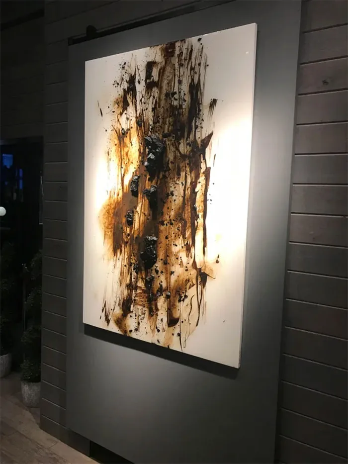 Cuadro en un restaurante elegante