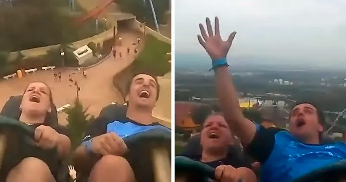 Someone Drops Their iPhone While Going 83 Miles Per Hour On A Roller Coaster And This Guy Catches It