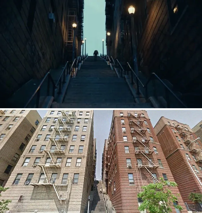 The Joker Staircase Is Located In The Bronx At W 167th St, Between Anderson And Shakespeare Ave