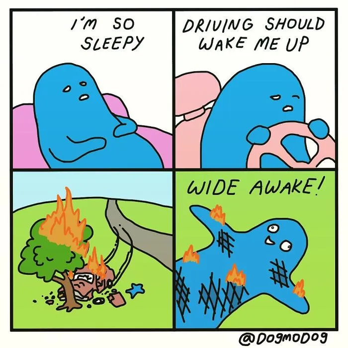 Artist Creates These Funny And Weird Comics To Cope With Getting Older (30 Pics)