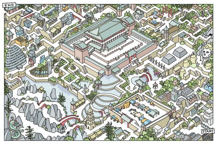 Artist Creates Mind-Boggling Mazes And Here Are 27 Of Them