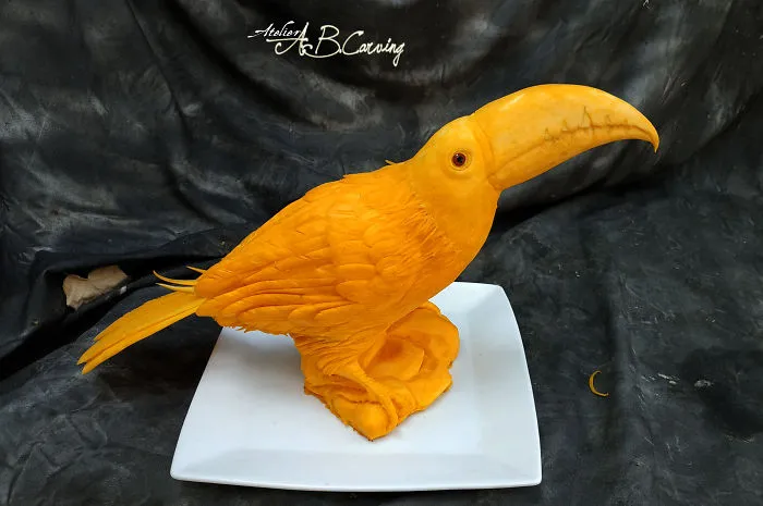 I Am A Fruit Carving Artist From Bulgaria And Here Are 26 Of My Alternative Halloween Pumpkins (New Pics)