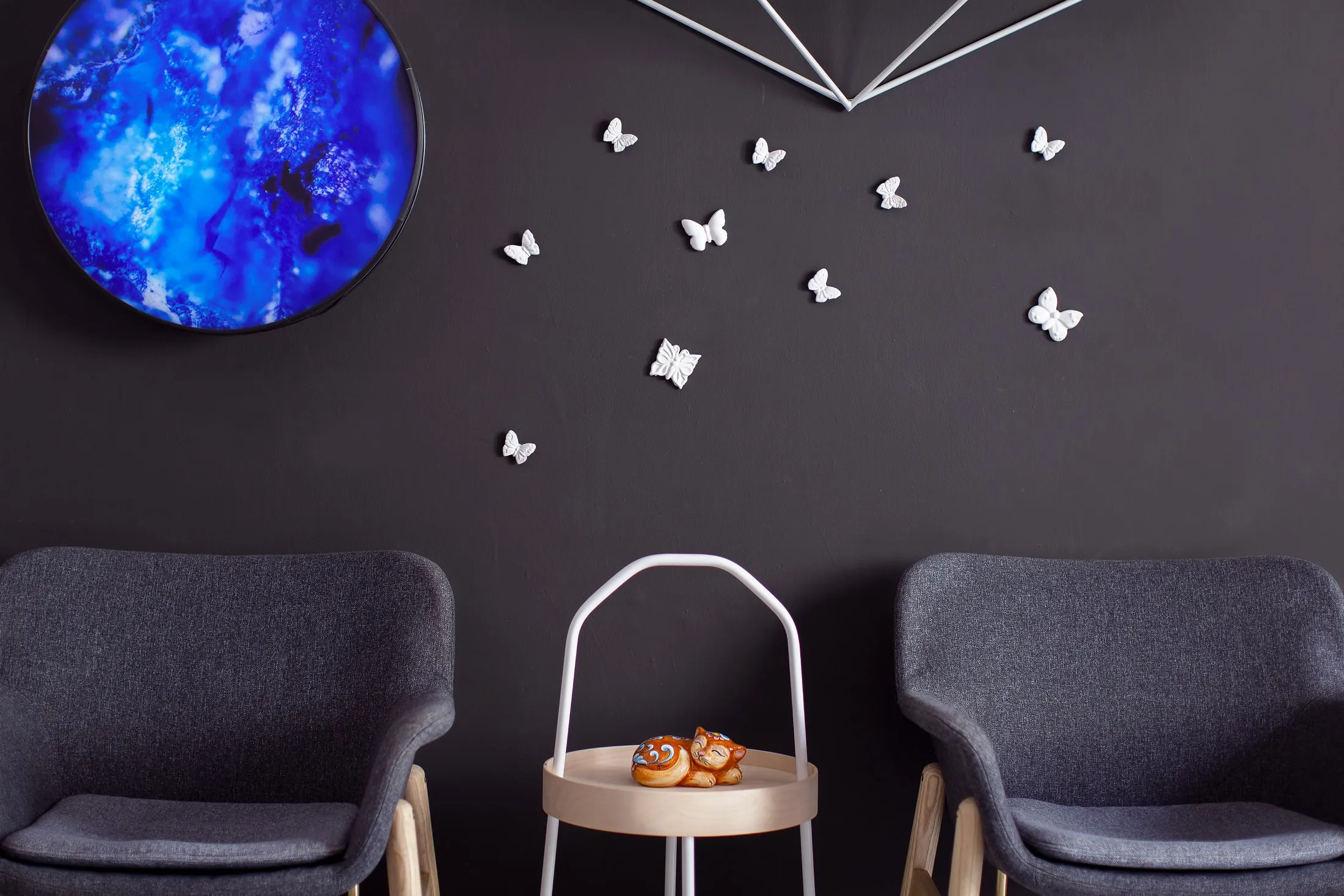 Ceramic Butterfly Wall Art - Set 10pcs