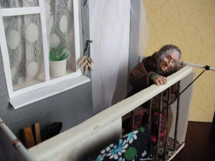 This Doll Master Sculpts Tiny Figures To Depict Ordinary Lives Of The Elderly In Russia (51 Pics)