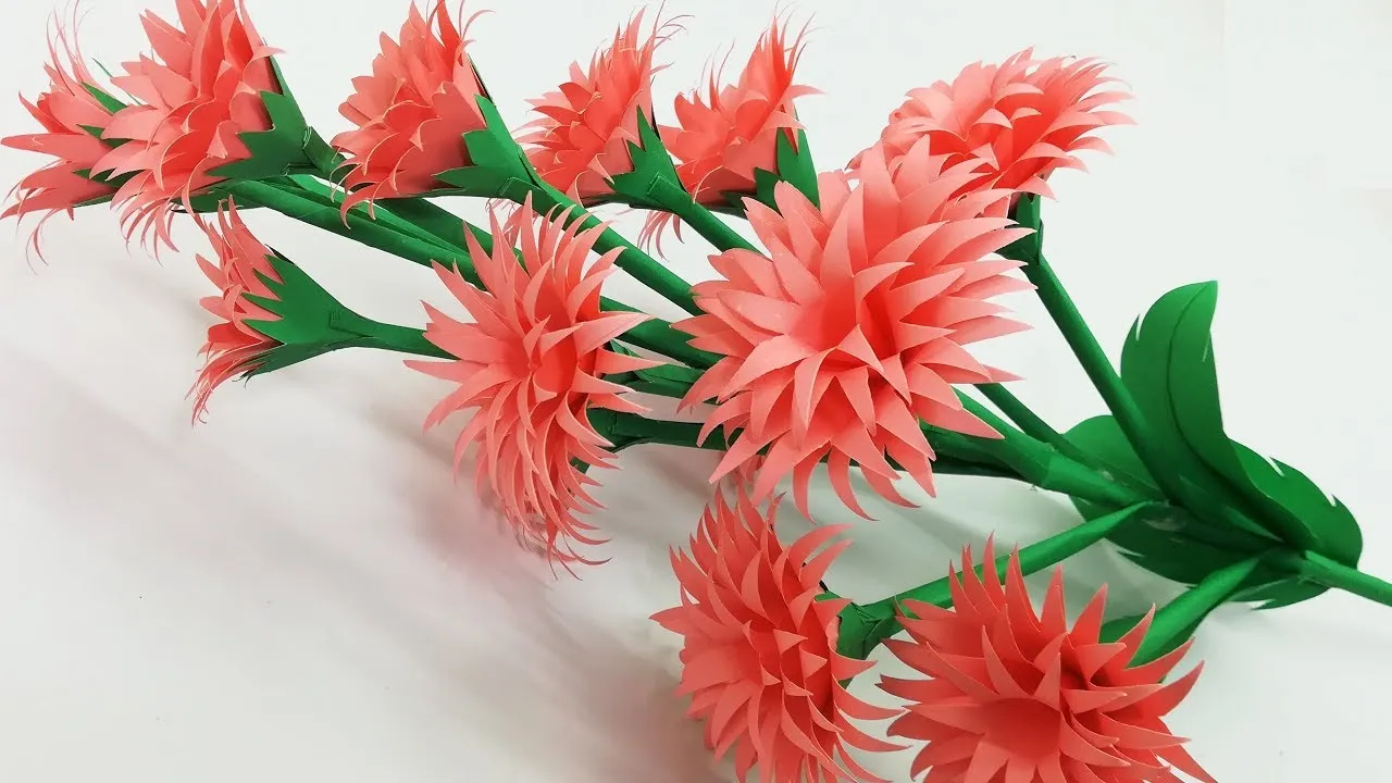 How To Make Beautiful Flower With Color Paper