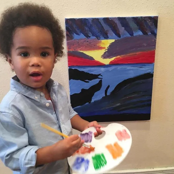 My Nephew Was Bob Ross For Halloween