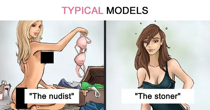9 Model Stereotypes By Pixel Crush And It's On Point