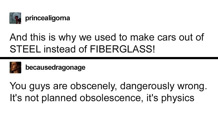 Argument That 'Old Steel Cars Were Better' Gets Shut Down With Simple Physics
