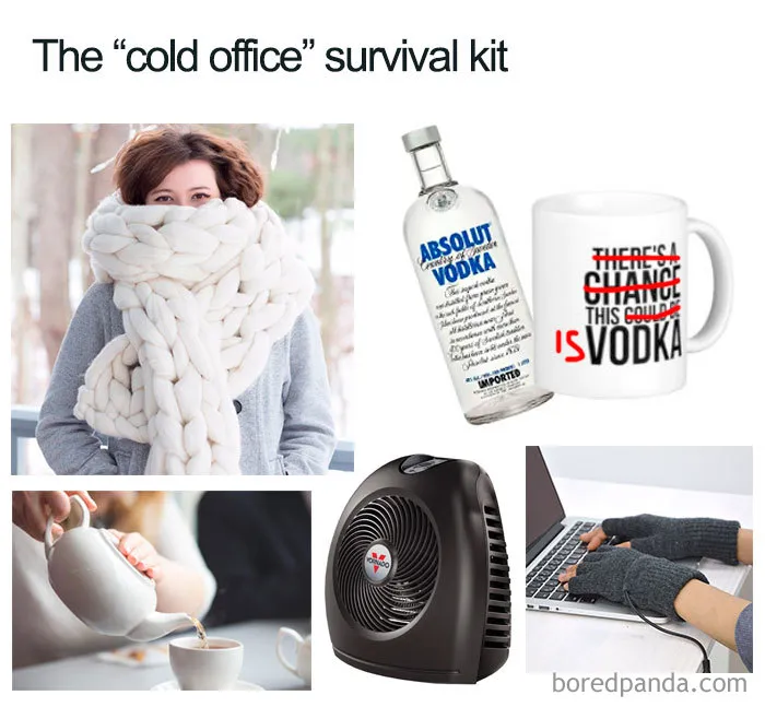 If You're Freezing In Your Office Then These 29 Memes Are For You