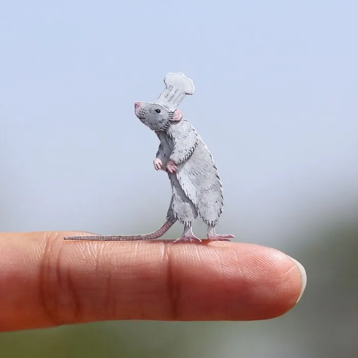 We Make Paper Cut Miniature Animals and One Takes 4 To 6 Hours To Complete