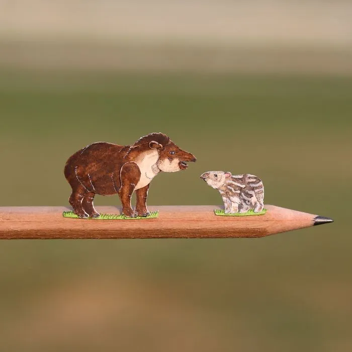 We Make Paper Cut Miniature Animals and One Takes 4 To 6 Hours To Complete