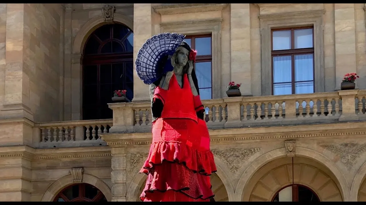 Knitted Carmen In Prague