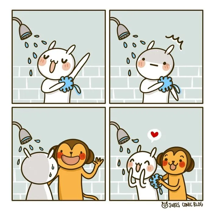 My 27 Wholesome Comics Show Moments Of Life With My Husband And Our Cat