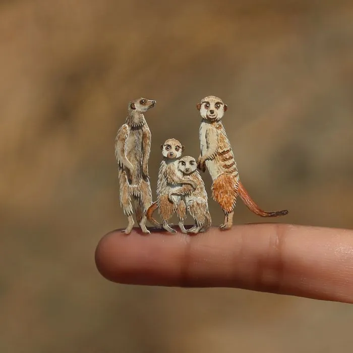 We Make Paper Cut Miniature Animals and One Takes 4 To 6 Hours To Complete