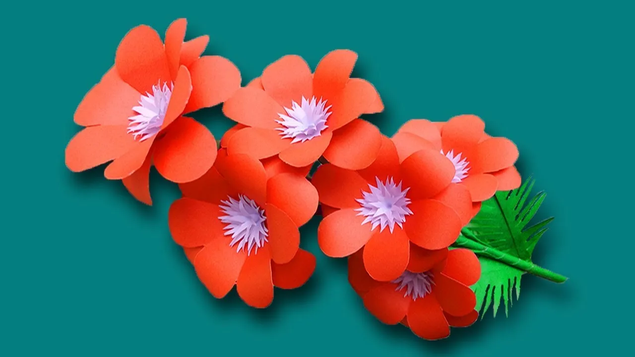DIY Make Flowers | Very Easy Paper Flower Decoration At Home