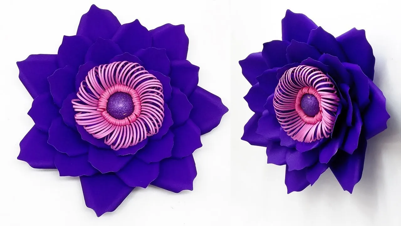 Easy DIY Backdrop Flowers Making / Backdrop Flower Step By Step / DIY Wedding Flowers Idea