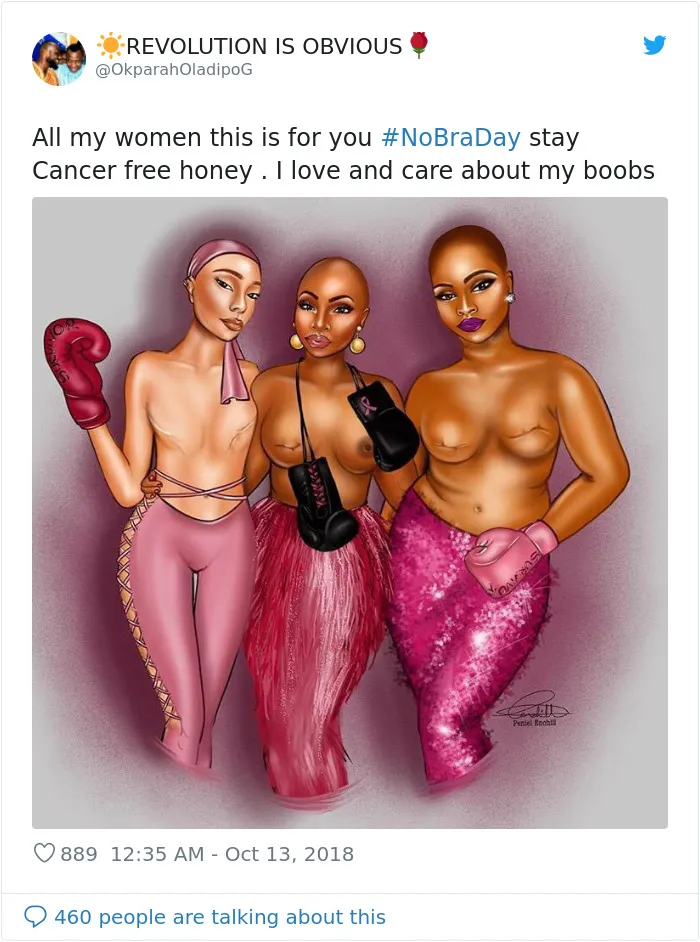 23 Powerful 'No Bra Day' Tweets That Raise Awareness About Breast Cancer