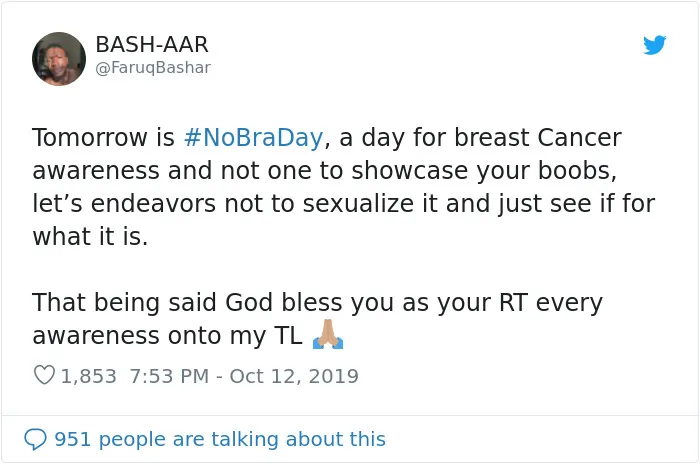 23 Powerful 'No Bra Day' Tweets That Raise Awareness About Breast Cancer