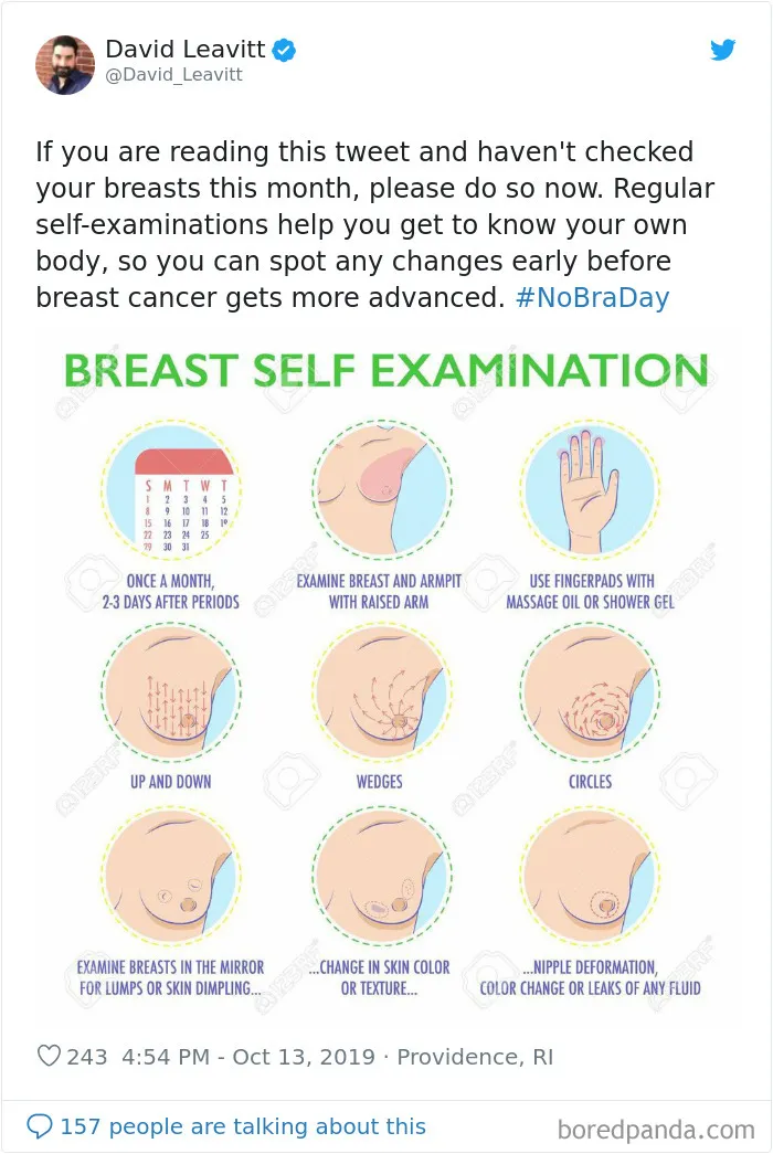 23 Powerful 'No Bra Day' Tweets That Raise Awareness About Breast Cancer