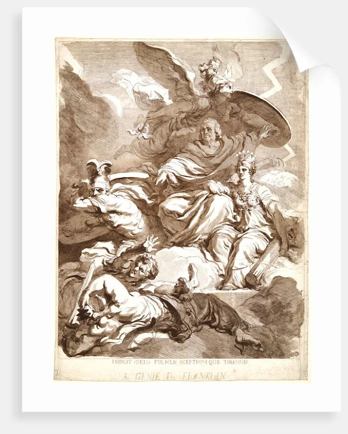 Le Génie De Franklin, Jean-Honoré Fragonard, 1778