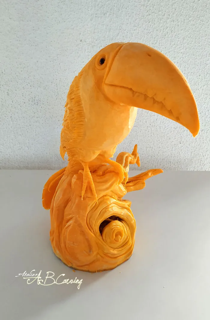 I Am A Fruit Carving Artist From Bulgaria And Here Are 26 Of My Alternative Halloween Pumpkins (New Pics)