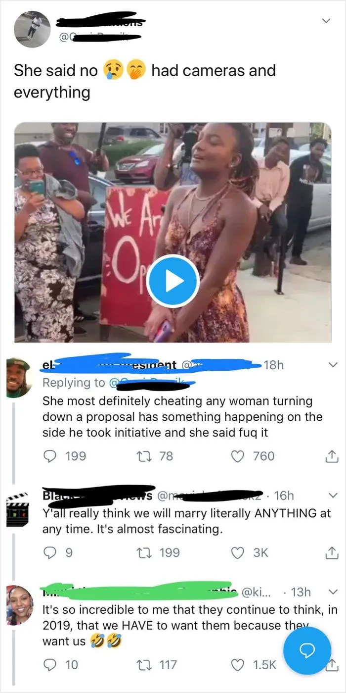 If You Say No To A Proposal It Means You’re Cheating?