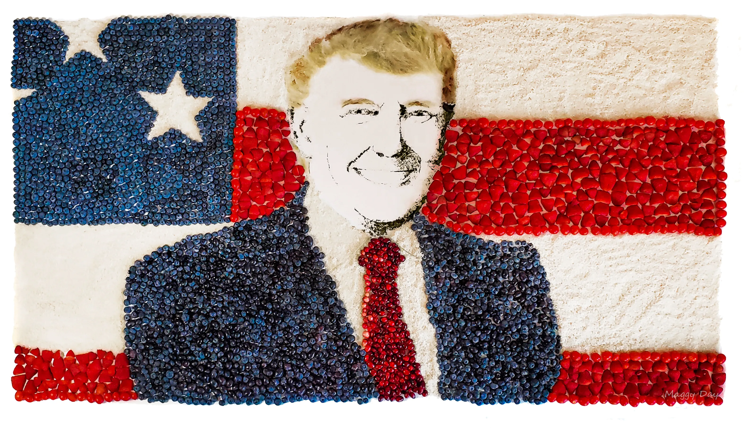 I Created A Portrait Of Trump From Fresh Produce