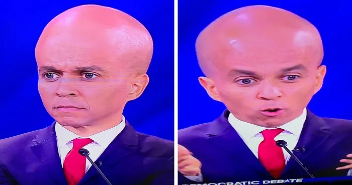 "Putting Your Phone Near The Top Of Your TV And Tilting It Down Turns The Candidates Into Debating Big Brains"