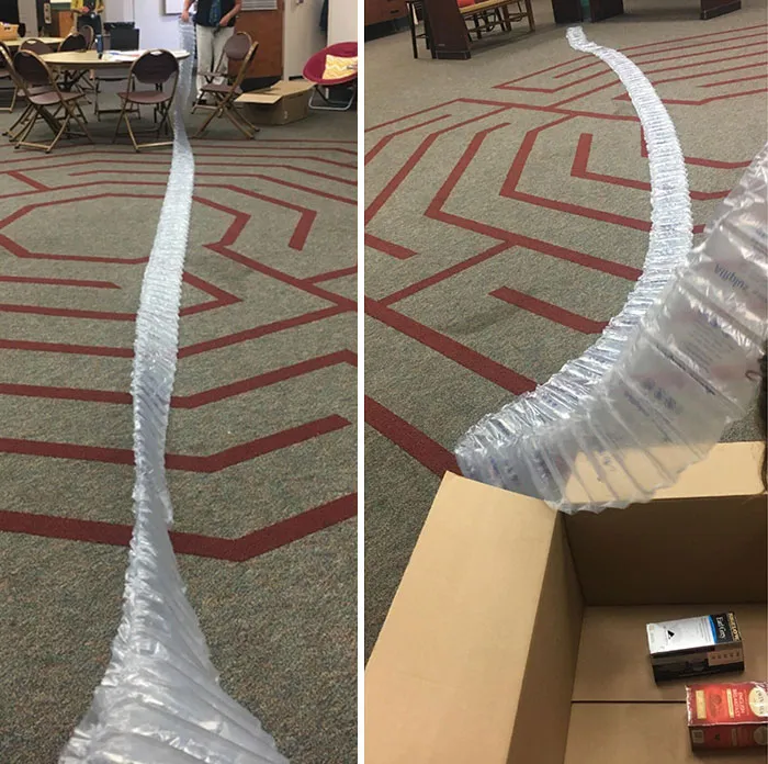 2 Boxes Of Tea... 30+ Feet Of Bubble Wrap