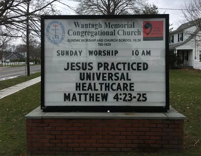 Wantagh Memorial Congregational Church Signs