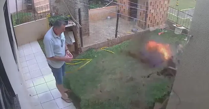 Man Accidentally Blows Up His Entire Backyard While Trying To Get Rid Of Cockroaches