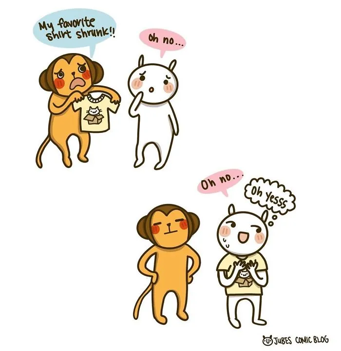 My 27 Wholesome Comics Show Moments Of Life With My Husband And Our Cat