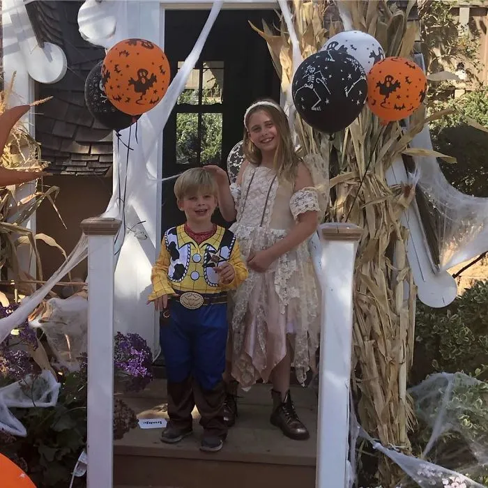 Christina Anstead's Children As Woody And Boho Fairy