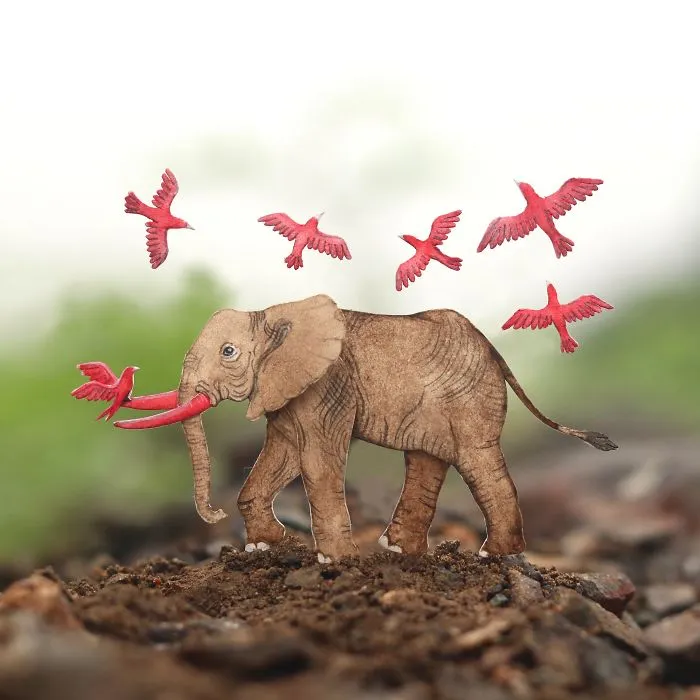 We Make Paper Cut Miniature Animals and One Takes 4 To 6 Hours To Complete