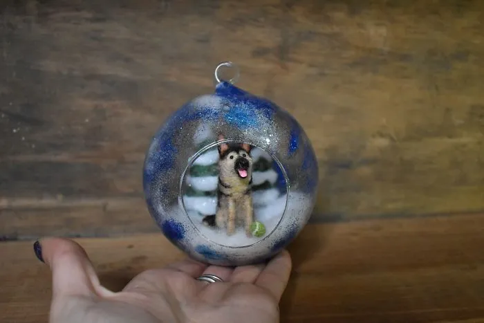My 27 Animal Scenes Made From Needle Felted Animals And Ordinary Glass Baubles