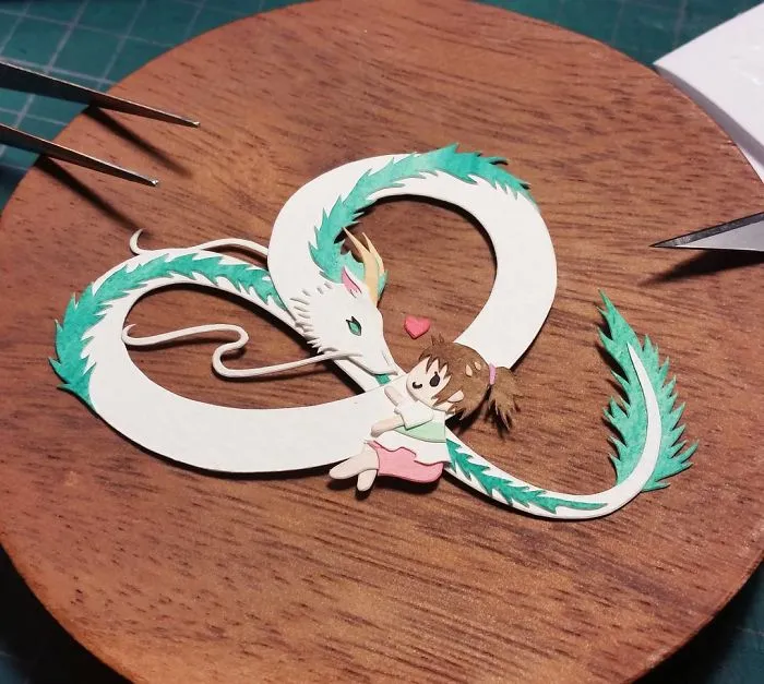 Artist Creates Intricate Paper Art Inspired By Studio Ghibli, Pop Culture, and Gaming (50 Pics)