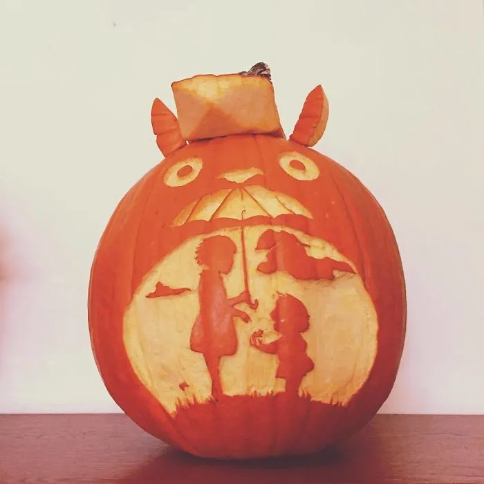 45 Studio Ghibli-Inspired Halloween Pumpkins That People Carved To Pay Tribute To Their Favorite Characters