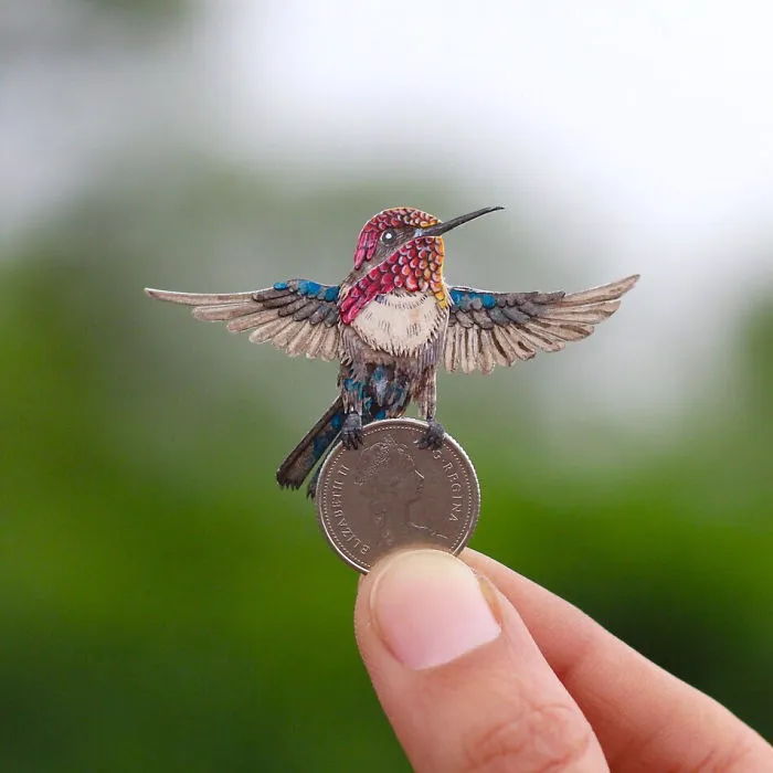 We Make Paper Cut Miniature Animals and One Takes 4 To 6 Hours To Complete
