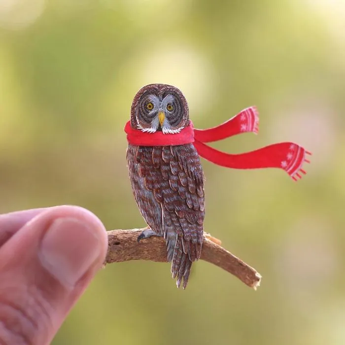 We Make Paper Cut Miniature Animals and One Takes 4 To 6 Hours To Complete