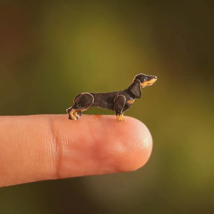 We Make Paper Cut Miniature Animals and One Takes 4 To 6 Hours To Complete
